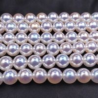 Perle synthétique iridescente Mabe de classe céleste AKoya, finition miroir Aurora, semi-percée, différentes tailles, petite forme d'ampoule