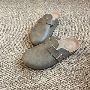 Mules pour femmes en cuir véritable à boucle sur l'embout, style plateforme, grande taille, pour le commerce transfrontalier, collection Printemps 2026 - Product Image 3