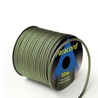 Corde en paracorde de haute qualité en polyester résistant aux déchirures à 9 brins de 4 mm, corde de survie haute résistance, 50 m/rouleau