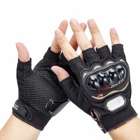 Gants de course tout-terrain pour moto et vélo électrique, demi-doigts, en maille, authentiques PRO Knight, unisexes