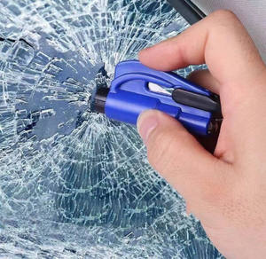 Martelo de Segurança Atacado 2 em 1 Mini Quebra-vidros de Emergência com Cortador de Cinto de Segurança - Product Image 4