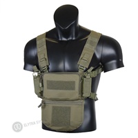 Equipo de aparejo de pecho táctico clásico estilo D3 Chaleco táctico de propósito general ligero con bolsa de caída MU