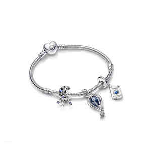 Nueva Pulsera de Plata de Ley 925 Pandoraes 2026 para Mujer, Cadena de Hueso de Serpiente con Diamantes, Joyería Multiestilo, Joyería DIY de Alta Gama - Product Image 5