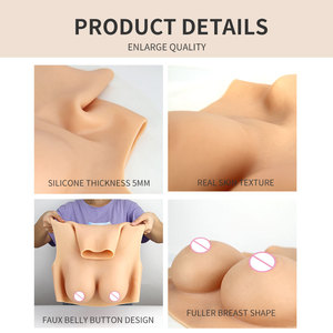 OEM/ODM canlı yayın ağ silikon yapay meme formu simülasyon doku yanlış göğüs Cosplay Crossdressing - Product Image 5