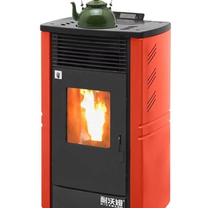 24KW Freestanding Hydro Pellet <b>Stove</b> with Large Water Heating Eco-Friendly - Product Image 1