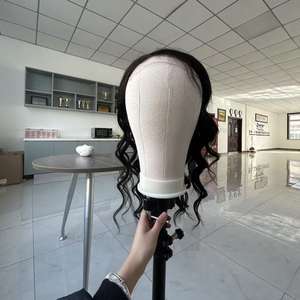 Perruque en dentelle HD 100% cheveux humains Premier Hair, vague bouclée, couleur noire naturelle, en stock - Product Image 3