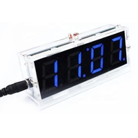 KIT DE BRICOLAGE Horloge Électronique LED Microcontrôleur Kit Horloge Numérique Temps Lumière Contrôle Température Thermomètre