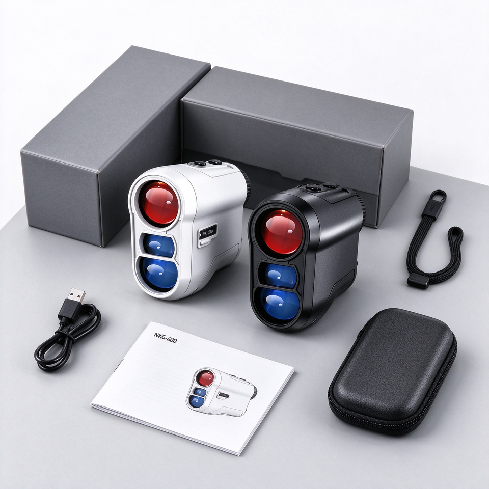Through Pad Lock NKG-1000 Golf Laser Rangefinder 6.5X Magnification with Flag Lock See ...