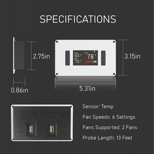 ETL Certified 4 \ "Inline Exhaust <span class=keywords><strong>Air</strong></span> Fans Controlador 120-240V Duto Fan para Estufa Interior Tendas Crescentes OEM Motor - Product Image 4
