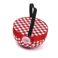 Sac de rangement pour aiguilles à coudre en forme de boule, ceinture élastique de poignet, portable, écologique, durable, en tissu et mousse, pour tricot à la main