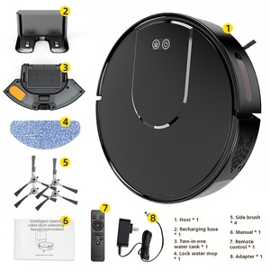 High Capacity Lithium Battery V2G-SH Gyroscope Navigation HEPA for Automatic <b>Cleaning</b> Household Use Vacuum Cleaner Robot - Product Image 3