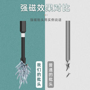 Jeu de tournevis magnétique à tête cruciforme haute dureté, embouts de perceuse électrique résistants aux chocs - Product Image 4