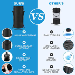 Sac à ordures portable réutilisable personnalisé pêche barre de sable bateau poubelle marine - Product Image 6