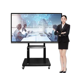 Competitive Price 55 65 75 86 100 Inch LCD Display Interact Smart Board Interactive Touch Screen Whiteboard