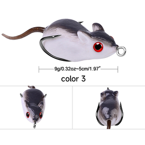 OEM ODM Señuelo de pesca de silicona de 50mm y 9g, suave, realista, tipo rata y rana artificial, para pesca en superficie de pez cabeza de serpiente, lubina y <span class=keywords><strong>lucio</strong></span> - Product Image 4