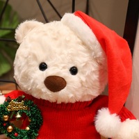 Peluche personnalisée mère et bébé, ours en peluche, jouet en peluche de Noël, jouet doux et apaisant pour filles, cadeau d'anniversaire