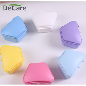 DeCare Tooth Storage Box Plastic Denture <b>Case</b> For Orthodontic <b>Retainer</b> Keepers Adult Use - Product Image 2