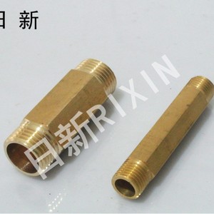 Rixin Copper Hexagonal Double Male Threaded Connector 50-60mm Plumbing <b>Adapter</b> - Product Image 2