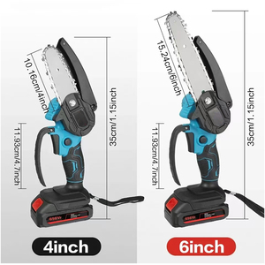 2025 Hot Bán mạnh mẽ xách tay không dây Chain Saw máy mini điện gỗ cắt tỉa Saw thép nhựa OEM hỗ trợ - Product Image 2