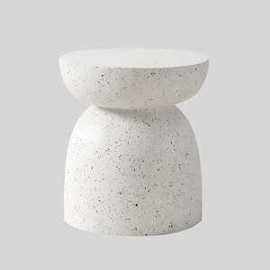 <span class=keywords><strong>Table</strong></span> de jardin en faux terrazzo blanc, uniquement adaptée à votre jardin, mais également adaptée aux espaces de vie comme <span class=keywords><strong>table</strong></span> d'appoint - Product Image 1