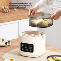 Cuiseur à œufs intelligent, cuiseur à œufs électrique, cuiseur vapeur pour œufs mollets, œufs Onsen, gadget de cuisson des œufs multifonctionnel, appareil ménager