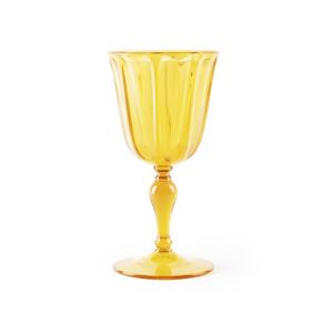 Set di 6 Calici da Vino in Plastica Excelsa 25 Cl Gialli Stile Country - Product Image 1