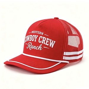 Casquette de camionneur personnalisée avec broderie 3D, casquette à fermeture à pression réglable pour le sport et les activités de plein air - Unisexe adulte, toile 100% polyester - Product Image 3