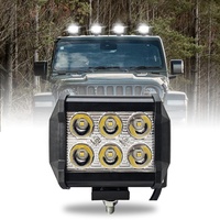 Nouvelle barre lumineuse LED de travail pour camion Polaris UTV ATV 4x4, barre lumineuse de pilier A, phare antibrouillard pour moto, accessoires de phare carré pour voiture 12V
