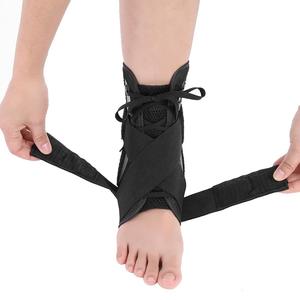 Attelle de cheville à lacets avec stabilisateurs latéraux et protection de la force de la ceinture de fixation auxiliaire croisée - Product Image 3