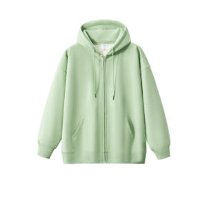 Sweat-shirt à capuche surdimensionné de qualité supérieure avec fermeture éclair, broderie personnalisée en gros, poids lourd, dégradé - Product Image 1