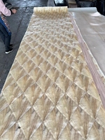 Nouveau revêtement de sol en placage de bois unique d'ingénierie bricolage matériel de meubles chambre chaise revêtement visage taille 2 8 pieds