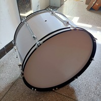Grosse caisse claire blanche de 24x12 pouces avec sangle Big Snare Drum - Marching Drum for School Band Drum Percussion