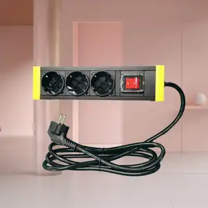 Kustom mewah nol api Double Break Switch dengan lampu dan standar Eropa soket untuk rumah teknik Jerman soket pdu