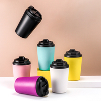 Tasse Isotherme de Voyage Personnalisée 12oz, Double Paroi Sous Vide, en Acier Inoxydable, avec Couvercle pour Cadeau