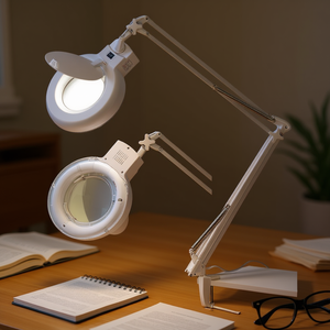Lampe de bureau à LED avec bras réglable Fervi pour la lecture et les travaux manuels - Product Image 3