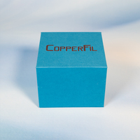 Papier d'art estampage à chaud de petite taille moyenne avec logo personnalisé Emballage de boîte-cadeau de ceinture portefeuille à fermeture magnétique bleue