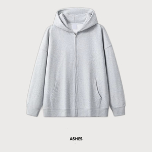 NUEVO Venta al por mayor Negro Zip up Hoodies Unisex <span class=keywords><strong>Pullover</strong></span> de alta calidad para hombre en blanco de gran tamaño Fleece Acid Wash Zip up Hoodie - Product Image 2
