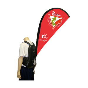 Advertising Walking Custom Teardrop Promotion Backpack Flag Banner