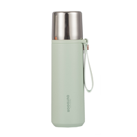 Bouteille d'eau isolée en acier inoxydable à double paroi de 16oz/500ml pour l'extérieur et le sport avec dragonne PINKAH