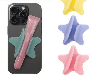 믹스웨어즈 셀프 접착식 실리콘 폰 케이스 미니 립스틱 및 립 글레이즈 홀더 스마트폰 뒷면 스틱 스탠드 - Product Image 3