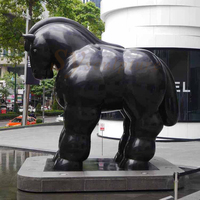 Statue de cheval en Bronze, grande taille, parc d'extérieur, fibre de verre, Sculpture de cheval, vente en gros, collection