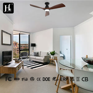 Ventilador de techo comercial de 52 pulgadas con luz LED, aspas de madera, control remoto, ventilador de techo LED con flujo de aire atmosférico y función de enfriamiento. - Product Image 3