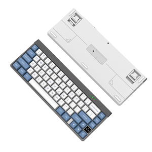 คีย์บอร์ด OEM ทริปเปิลโหมด 66 ปุ่ม RGB ขนาดกะทัดรัด, 2.4G/บลูทูธ/แบบมีสาย, พกพาสะดวกสำหรับเล่นเกม/ทำงานออฟฟิศ, สำหรับ PC/<span class=keywords><strong>Mac</strong></span>/แล็ปท็อป/อุปกรณ์อินเตอร์เฟสบาร์ - Product Image 3