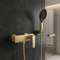 Système de douche apparent Weihao en nickel brossé, kit mitigeur mural en laiton, ensemble de douche 3 fonctions à touches piano pour salle de bain
