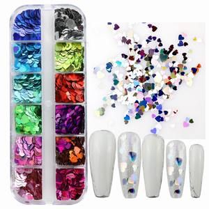 Decoración de Uñas al por Mayor a Bajo Precio, Lentejuelas en Forma de Corazón, Accesorios para Uñas, Purpurina para Uñas - Product Image 2