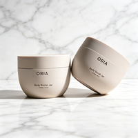 100ml 120ml 200ml 250ml 300ml Pots en plastique PP de luxe personnalisés pour cosmétiques, soins de la peau, crème pour le visage, crème pour les cheveux, beurre corporel avec bouchon à vis