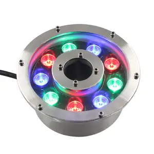 Wholesale IP68 Stainless Steel RGB Customized Power Fountain Lamps Outdoor Water Fountain Lights