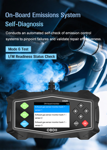أداة تشخيص السيارات V529 جهاز تحليل المحرك 12 فولت OBD2 اختبار البطارية مع أدوات فحص شاشة TFT - Product Image 2
