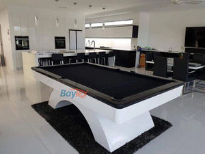 Table de billard de luxe sur mesure en ardoise 7ft 8ft 9ft, design moderne, table de billard américain avec plateau de salle à manger et <span class=keywords><strong>banc</strong></span> - Product Image 2