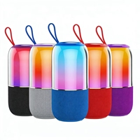 Altavoz Inalámbrico Portátil con Resistencia al Agua IPX5, Luz RGB, Carga Tipo-C, para Fiestas al Aire Libre y Uso con Computadora, V6.0
